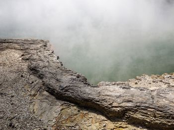 Scenic view of rocky mountains