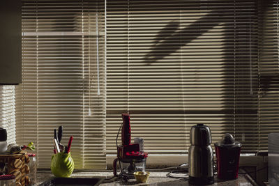 Potted plant on window