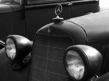 Cars parked on road