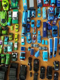 Full frame shot of toys for sale