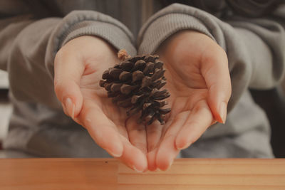 Close-up of woman holding ice cream