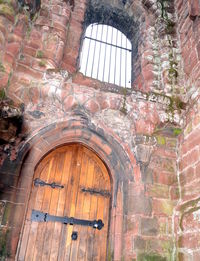 Arch window in historic building