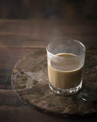 Close-up of coffee on table