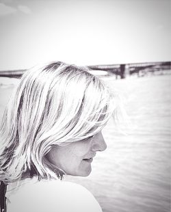 Close-up of young woman