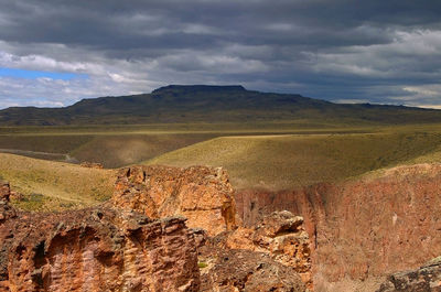 Scenic view of landscape against sky