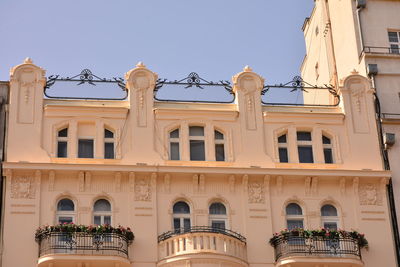 Low angle view of historical building