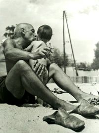 Friends sitting outdoors