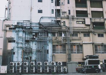 High angle view of building in city