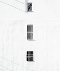 Windows of white building