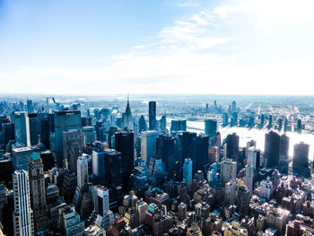 High angle view of cityscape