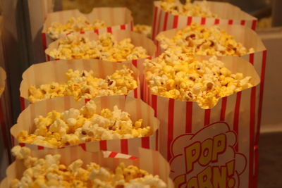 Close-up of food on table