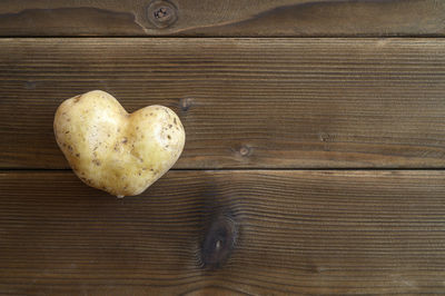 Directly above shot of heart shape on table