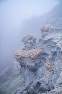 Rock formations on mountain