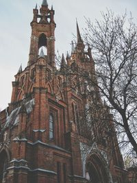 Low angle view of bell tower