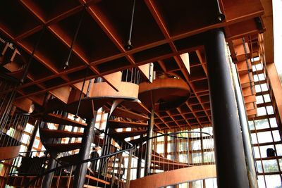 Low angle view of ceiling of building