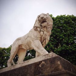 Low angle view of statue