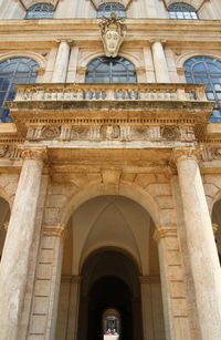 Low angle view of historical building