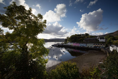 Scenic view of river against sky