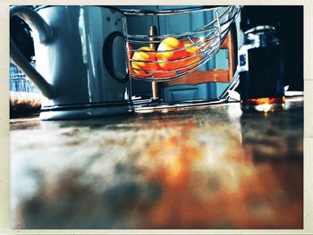 Close-up of food in kitchen