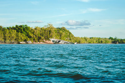 Scenic view of sea against sky