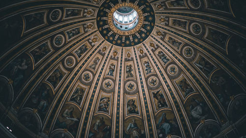 Low angle view of ceiling