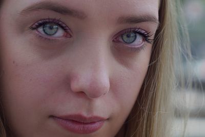 Close-up portrait of woman