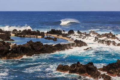 Scenic view of sea against sky