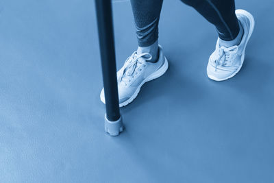Low section of person standing on floor