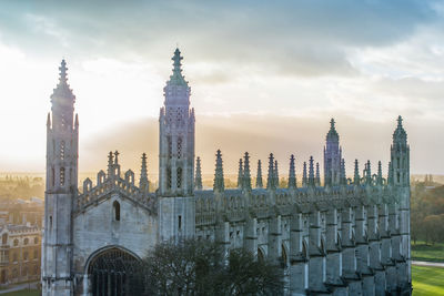 View of historic building against sky in city