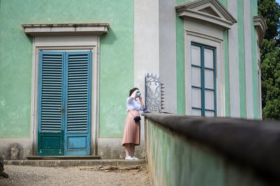 Woman photographing 