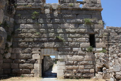 Low angle view of historical building