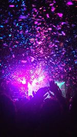 Close-up of crowd at music concert