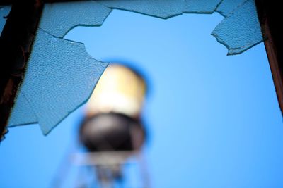 Close-up low angle view of blue sky