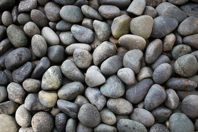 Full frame shot of pebbles