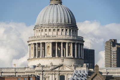 Low angle view of building against sky