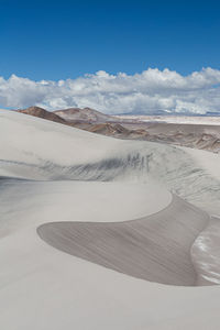 Scenic view of desert against sky