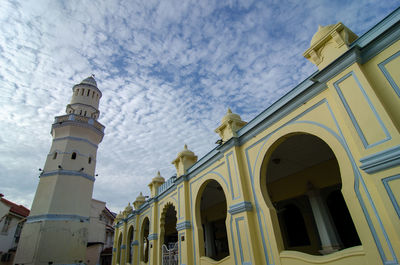 Low angle view of building against sky