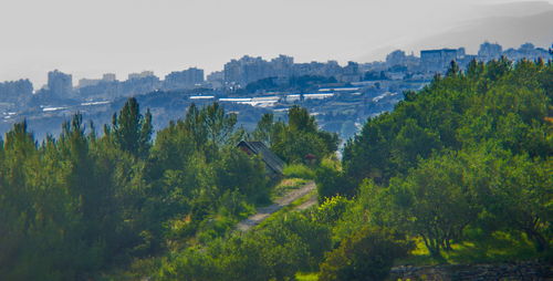 River with city in background