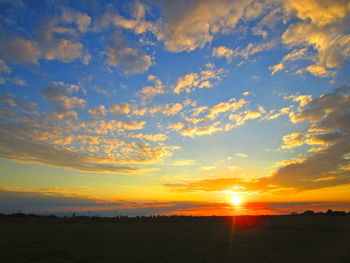 Scenic view of sunset