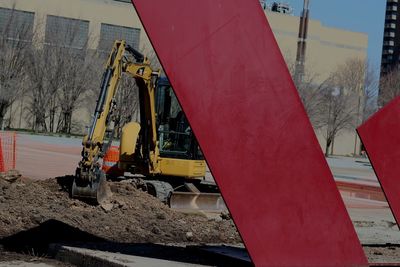Close-up of red wall