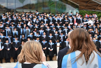 Students during graduation event