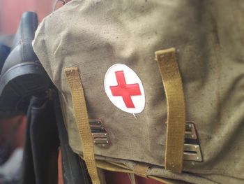 Close-up of red object