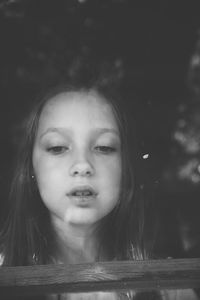 Portrait of a girl in swimming pool