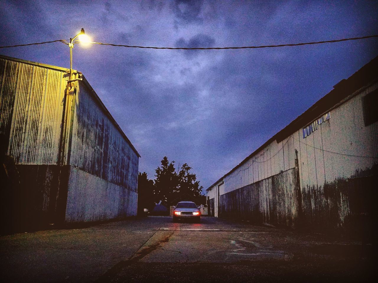 CARS ON ROAD AT NIGHT