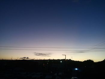 View of sky at sunset