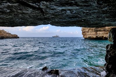 Scenic view of sea against sky