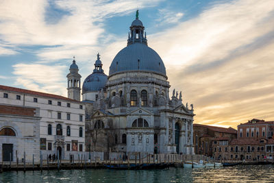 View of cathedral and buildings against sky