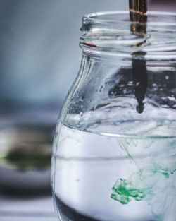 Close-up of drink in glass