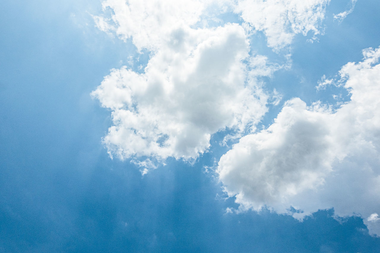 LOW ANGLE VIEW OF BLUE SKY