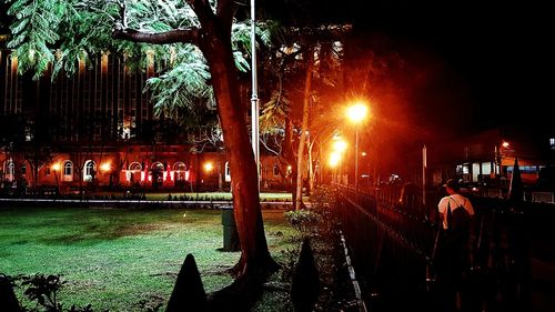 Crowd at night